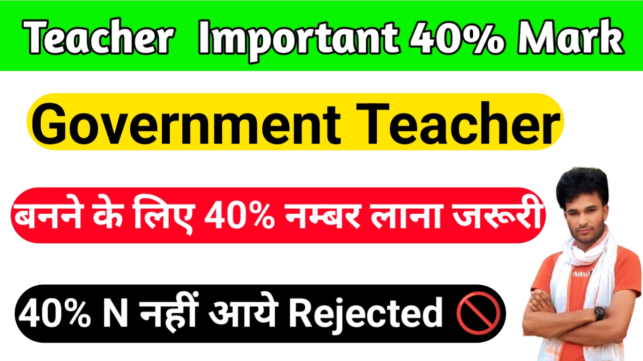 Teacher Job 40 Percent